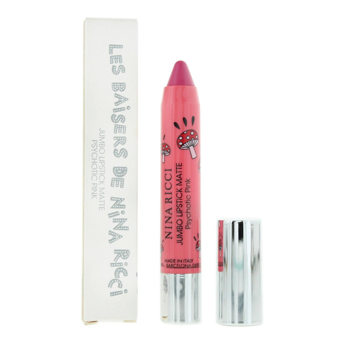 Nina Ricci, Jumbo Lippenstift Matt, Jumbo Matte, Cremelippenstift, Psychotic Pink, 2,5 g