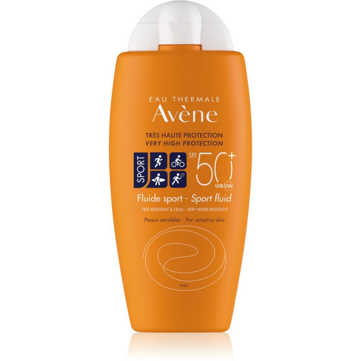 Avène, Sport Fluid, Lichtschutz, Sonnenfluid, für Gesicht & Körper, LSF 50+, 100 ml