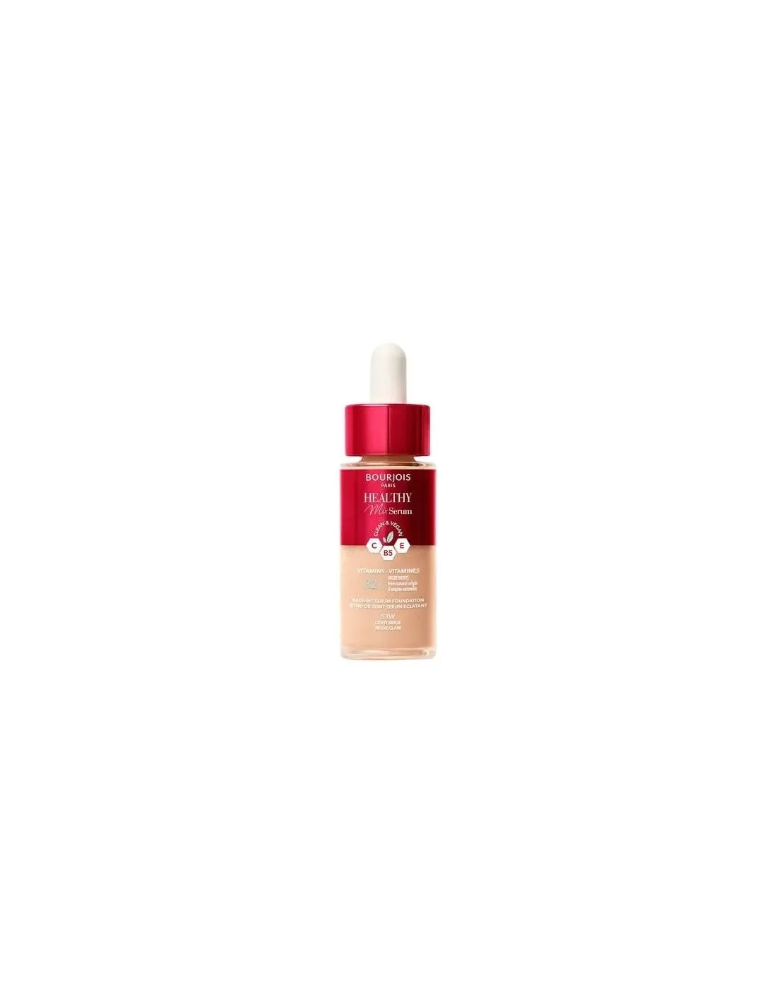 Bourjois Healthy Mix Serum Foundation Base De Maquillaje 53w-Light Beige 30ml
