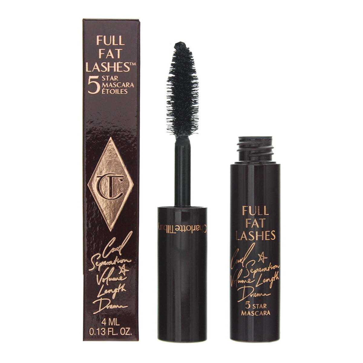 Charlotte Tilbury, Full Fat 5 Star, Wimperntusche, Schwarz, 4 ml