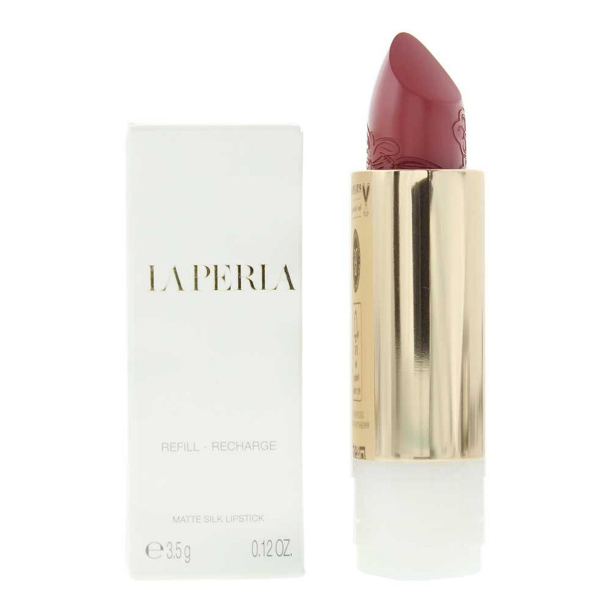 La Perla, Matte Silk, Matte, Cream Lipstick, 109, Rosewood Red, Refill, 3,5 g
