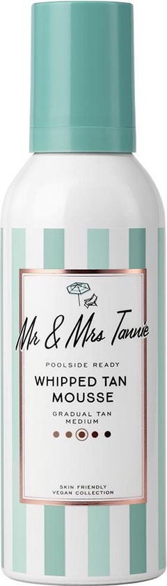 Mr & Mrs Tannie, Body Whipped Tan, Aloe Vera, Moisturizing, Self-Tanning Mousse, 200 ml