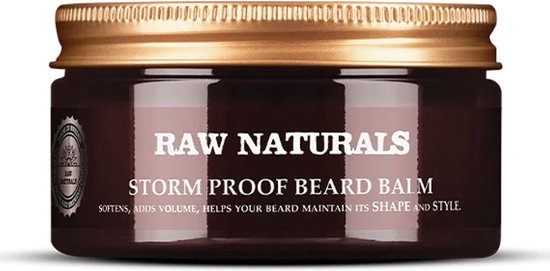 Raw Naturals, Storm Proof, 100% vegan, Beard Balm, Softening, 100 ml