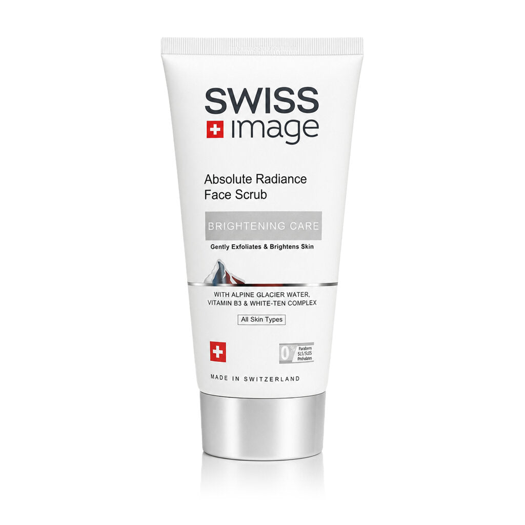 Swiss Image Whitening Care Absolute Radiance Whitening Face Scrub Gently Exfoliates & Brighten Skin Skin Whitening Face Scrub For All Skin, 150 Ml White