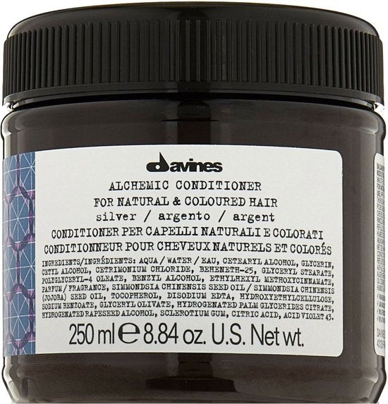 Davines, Alchemic, Hair Colour Conditioner, Silver, Enhances Color Vibrancy, 250 ml