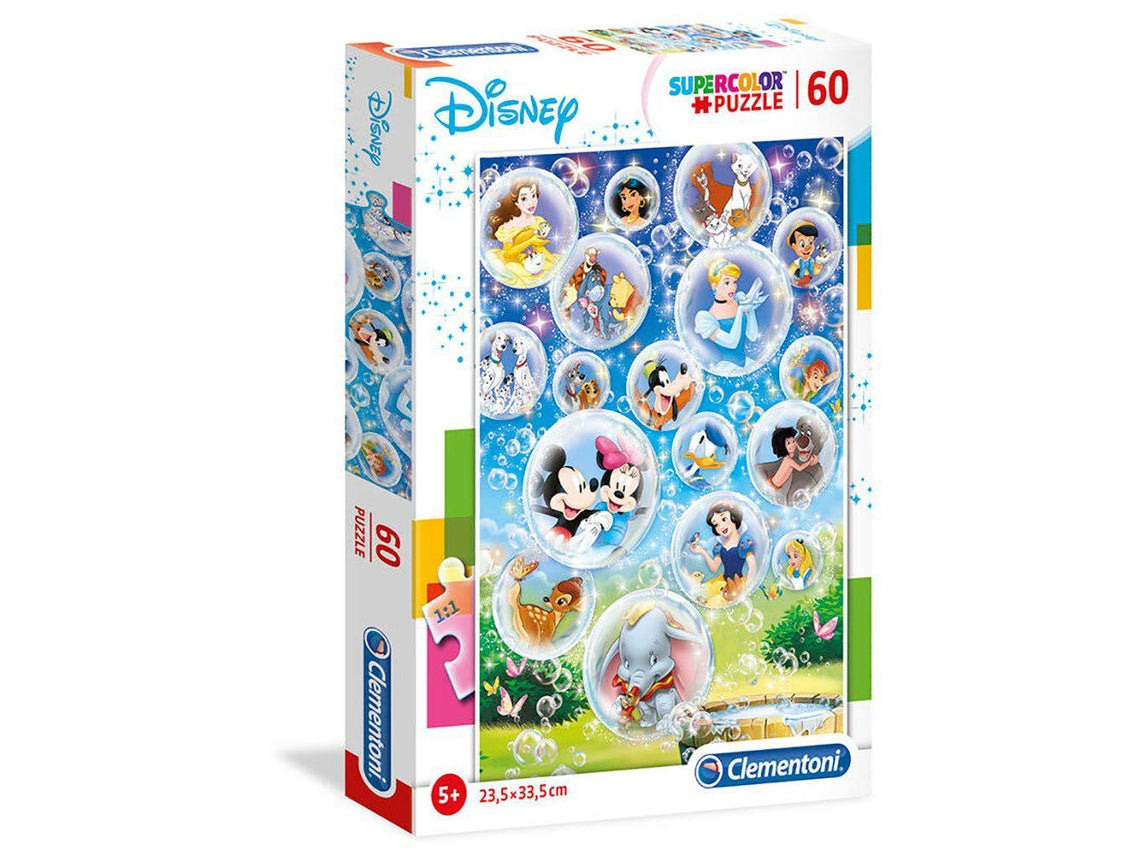 Clementoni - Superkleur puzzels - Standard characters - 60 stukjes - Disney