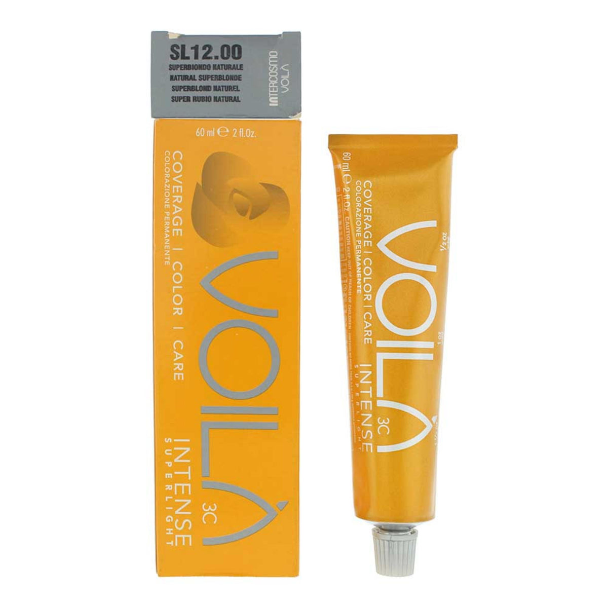 Intercosmo, Voila 3C Intense Superlight, Permanent Hair Dye, Natural Superblonde, 60 ml