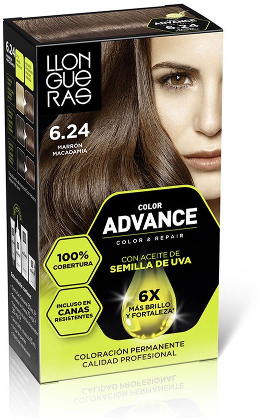 Llongueras Color Advance 6,24-Marrón Macadamia 1 U