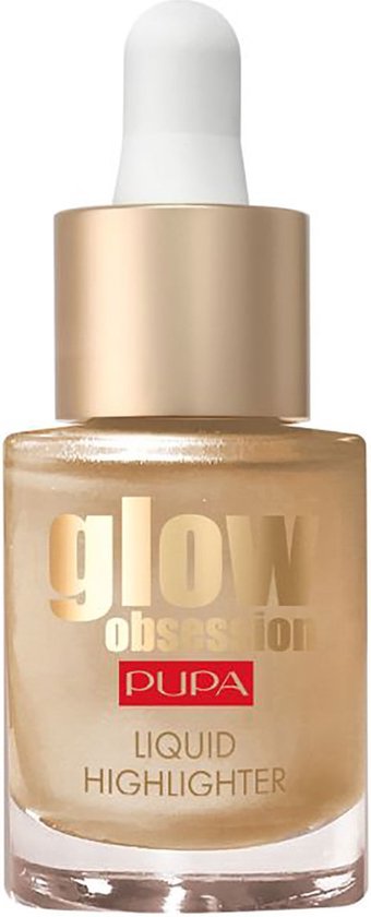 Pupa, Glow Obsession, Paraben-Free, Illuminating, Liquid Highlighter, 100, Sunrise, For Face, 13.5 ml