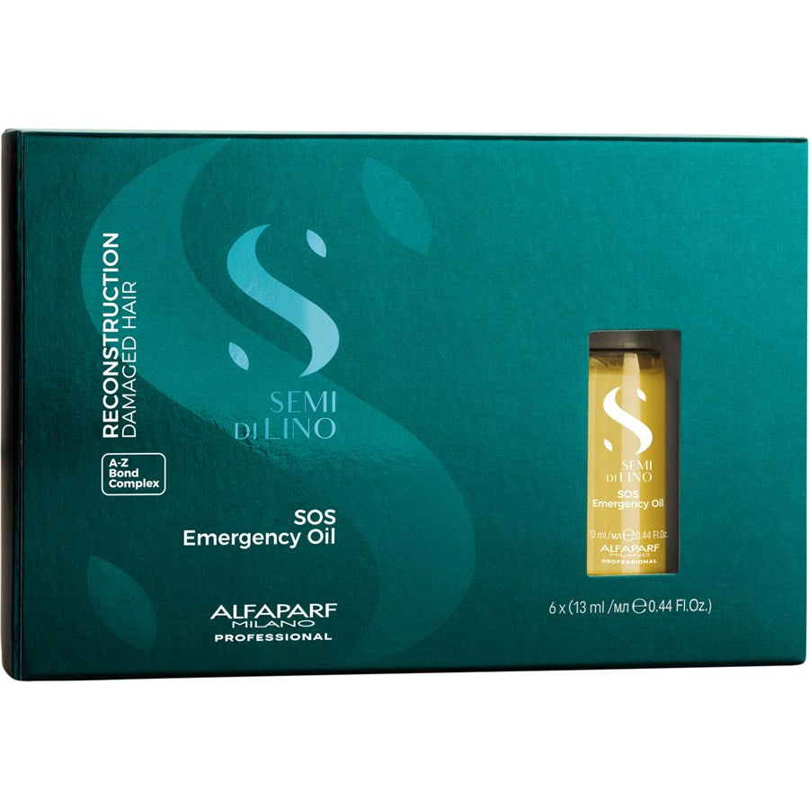 Alfaparf Milano Semi Di Lino Reconstruction Sos Emergency Oil 6 X 13ml