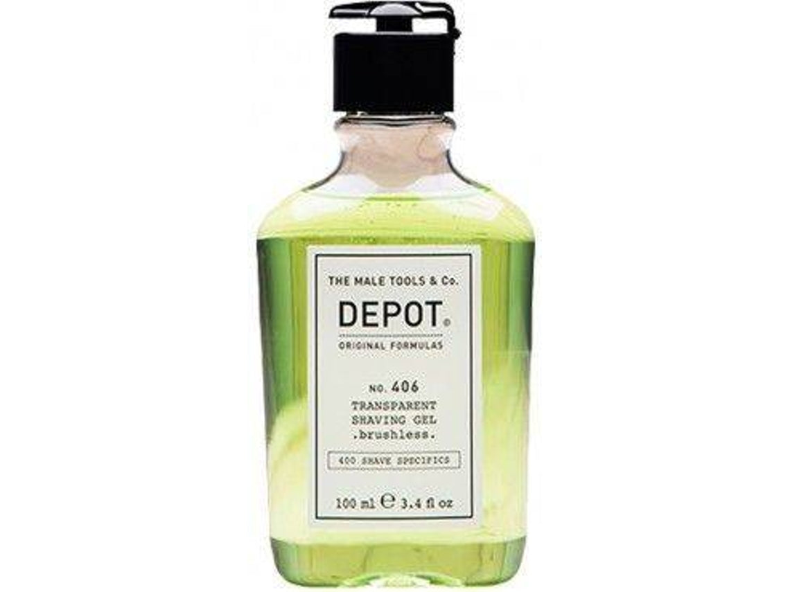 Depot 406 transparent shaving gel brushless 100ml