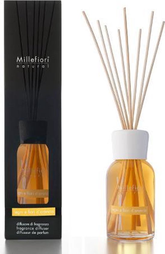 Millefiori Milano Fragrance Diffuser Legni e Fiori d´Arancio 500 ml