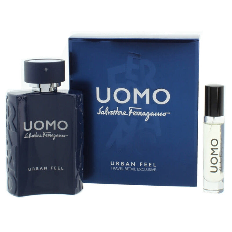 Set Salvatore Ferragamo: Uomo Urban Feel, Eau De Toilette, For Men, 10 ml + Uomo Urban Feel, Eau De Toilette, For Men, 100 ml