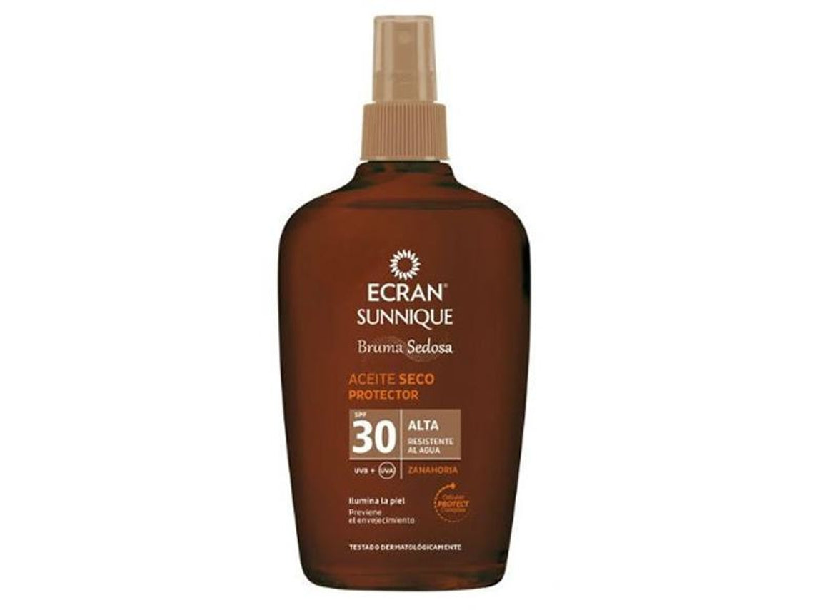 Zonnebrandolie Ecran Sunnique Broncea+ SPF 30 (100 ml)