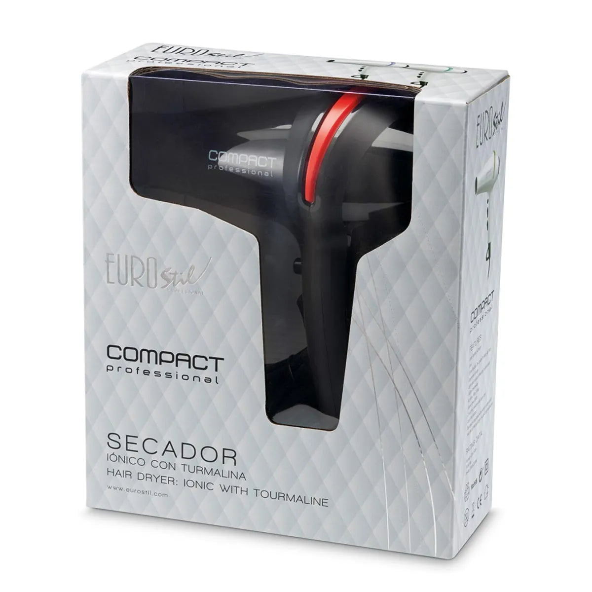 Eurostil Compact Profesional Secador Con Turmalina 2000w 1un