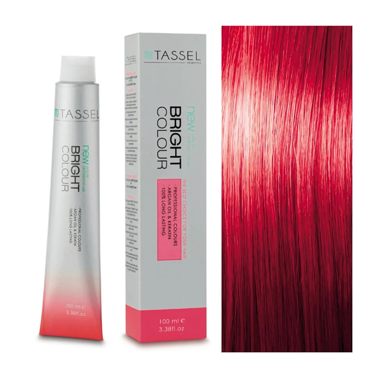 Eurostil Bright Colour Tinte N7,62 Rubio Medio Rojo Cereza 1un