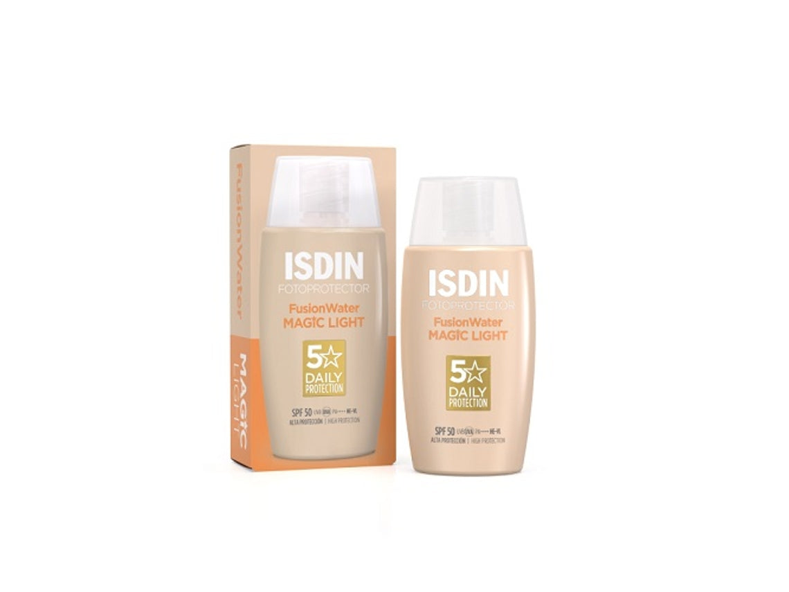 Zonnebrandcrème met Kleur Isdin Fusion Water Light (50 ml)