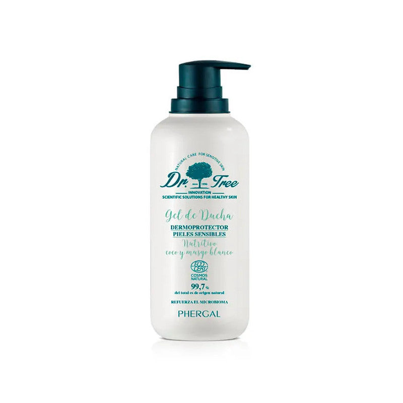 Douchegel Dr. Tree Gevoelige huid Mos Kokosnoot Voedzaam 500 ml