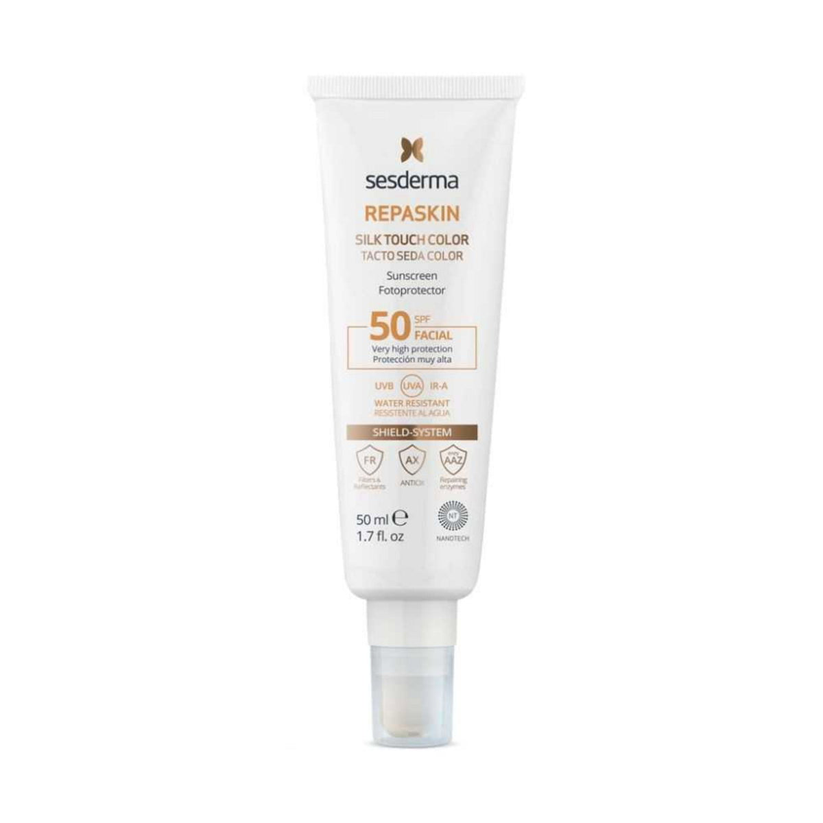 Sesderma, Repaskin, Tinted Glow, Vor dem Sonnenbad, Creme, Für das Gesicht, LSF 50, 50 ml