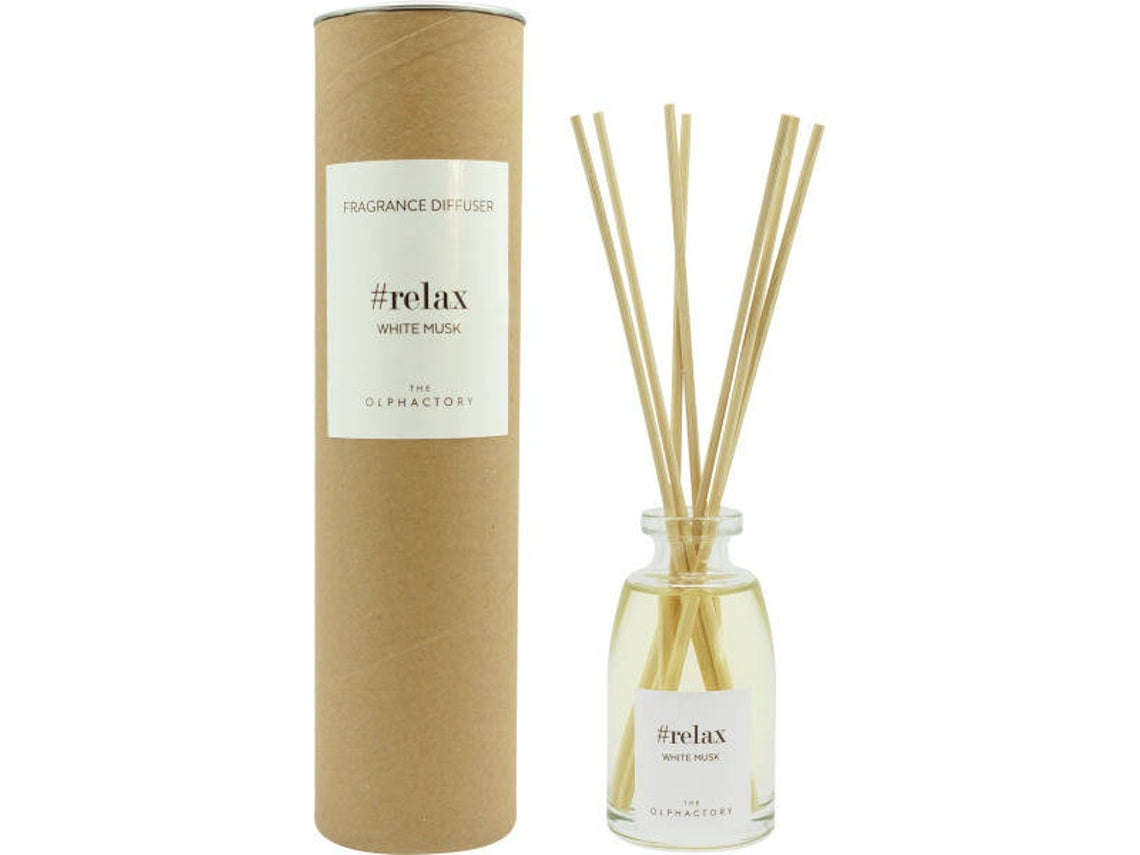 The Olphactory, Relax White Musk, Fragrance Sticks, Aroma Reed Diffuser, 100 ml