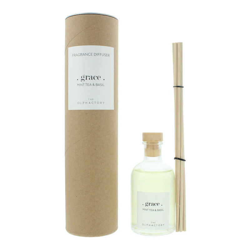 The Olphactory, Grace Mint Tea & Basil, Fragrance Sticks, Aroma Reed Diffuser, 100 ml