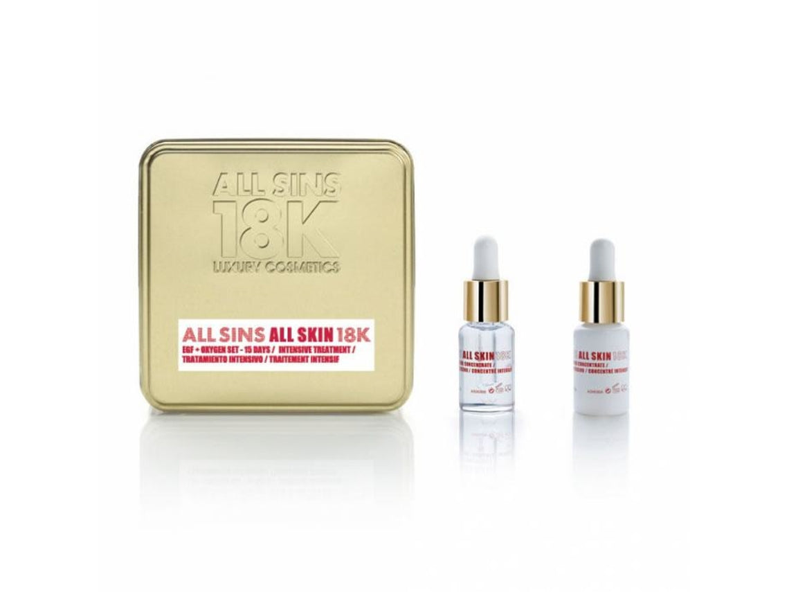 All Sins 18k - ALL SKIN EFG + OXYGEN 15 DAYS INTENSIVE TREATMENT LOTE 2 pz