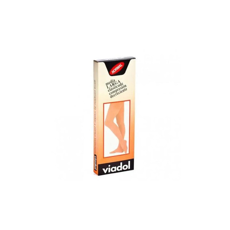 Media Viadol Larga De Compresión Normal Beige T5 Prim