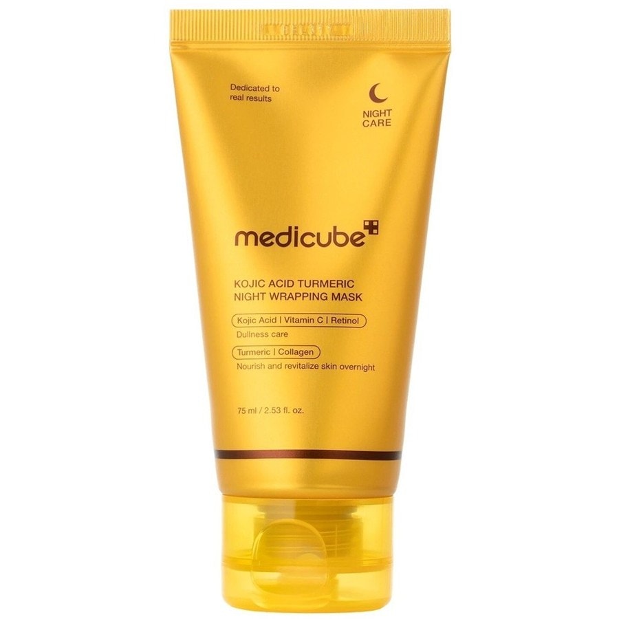 Medicube, Kojic Acid Turmeric Night Wrapping Mask - Noční rozjasňující zábalová maska s kyselinou kojovou a kurkumou, 75ml