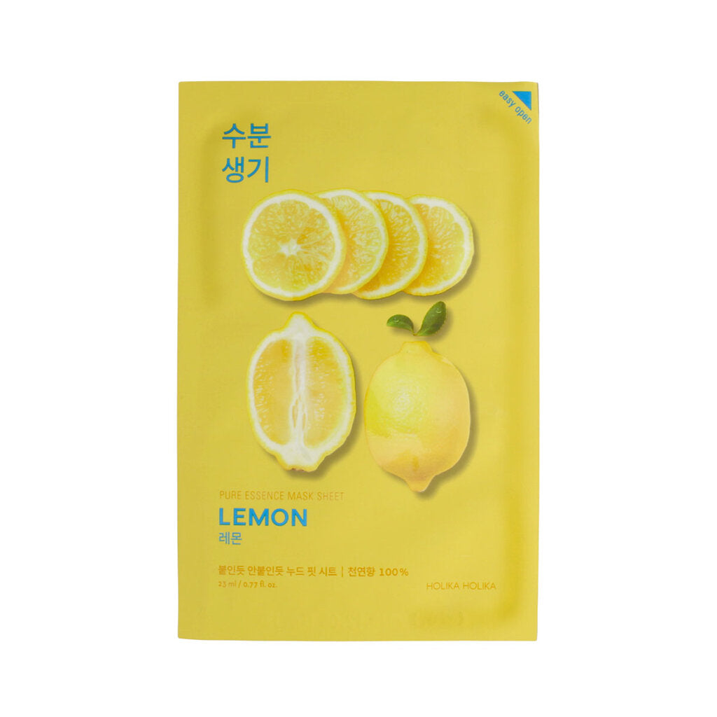 Holika Holika - Lemon Pure Essence Mask Sheet - Tonizující plátýnková maska