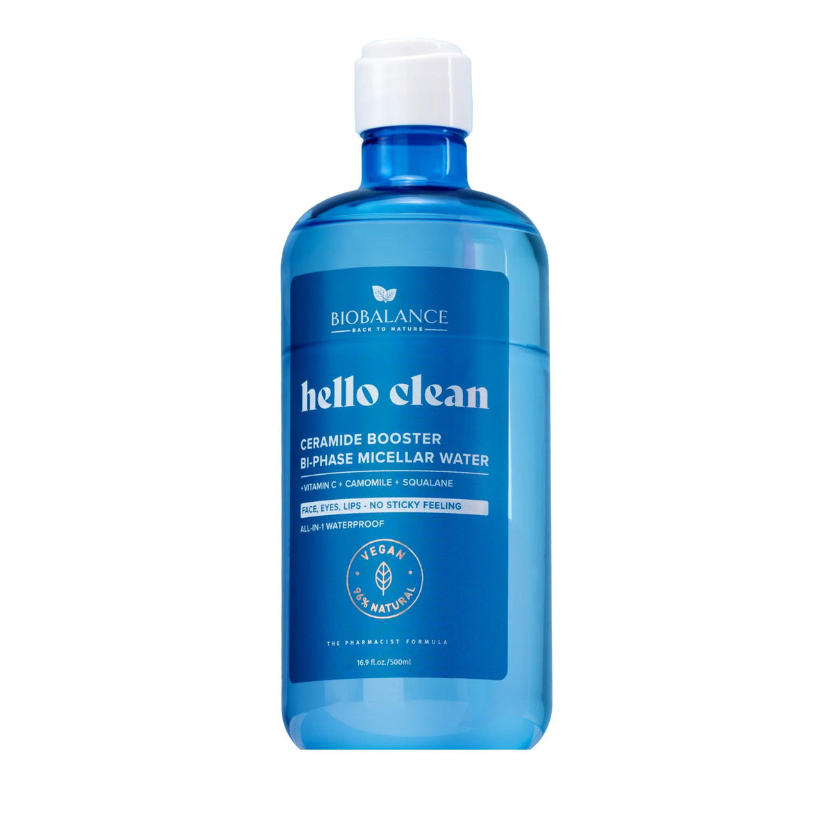 Bio Balance, Ceramide Booster, Reinigendes, feuchtigkeitsspendendes & beruhigendes Mizellenwasser, für empfindliche Haut, 500 ml