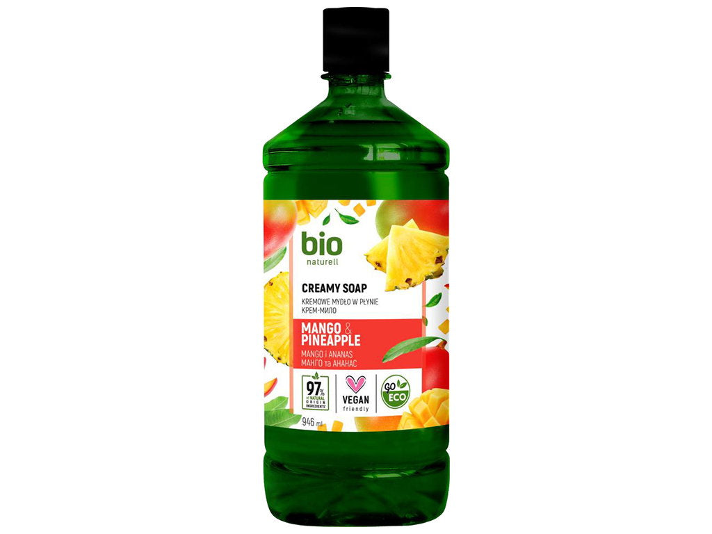 Bio Naturell, Bio Naturell, Mango & Ananas, Flüssigseife, für die Hände, 946 ml