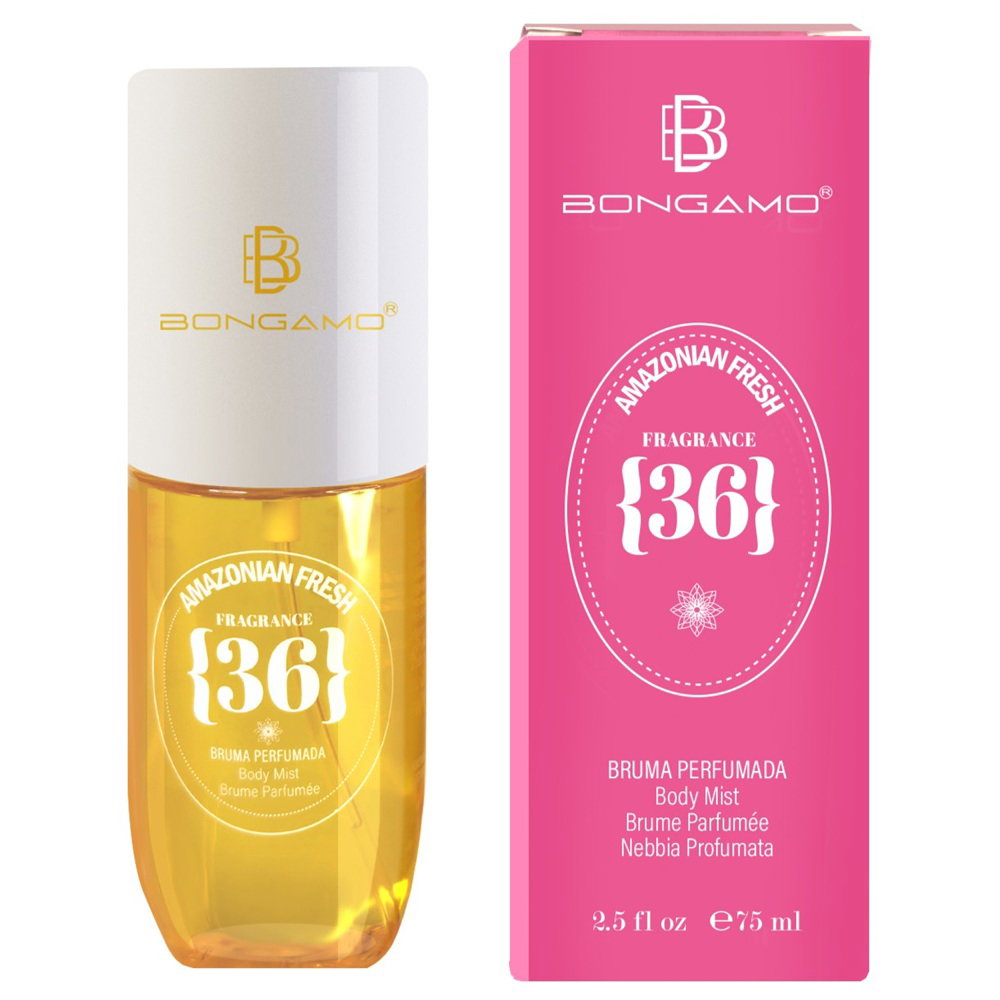Bongamo, Amazonian Fresh 36, Erfrischend, Bodyspray, Blumig, 75 ml