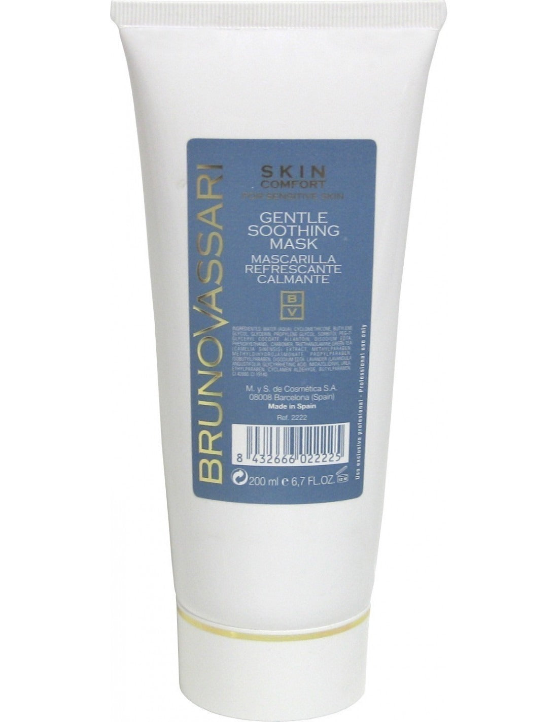Bruno Vassari, Skin Comfort, Grüner Tee, beruhigend, Tag & Nacht, Gesichtsmaske, für das Gesicht, 200 ml