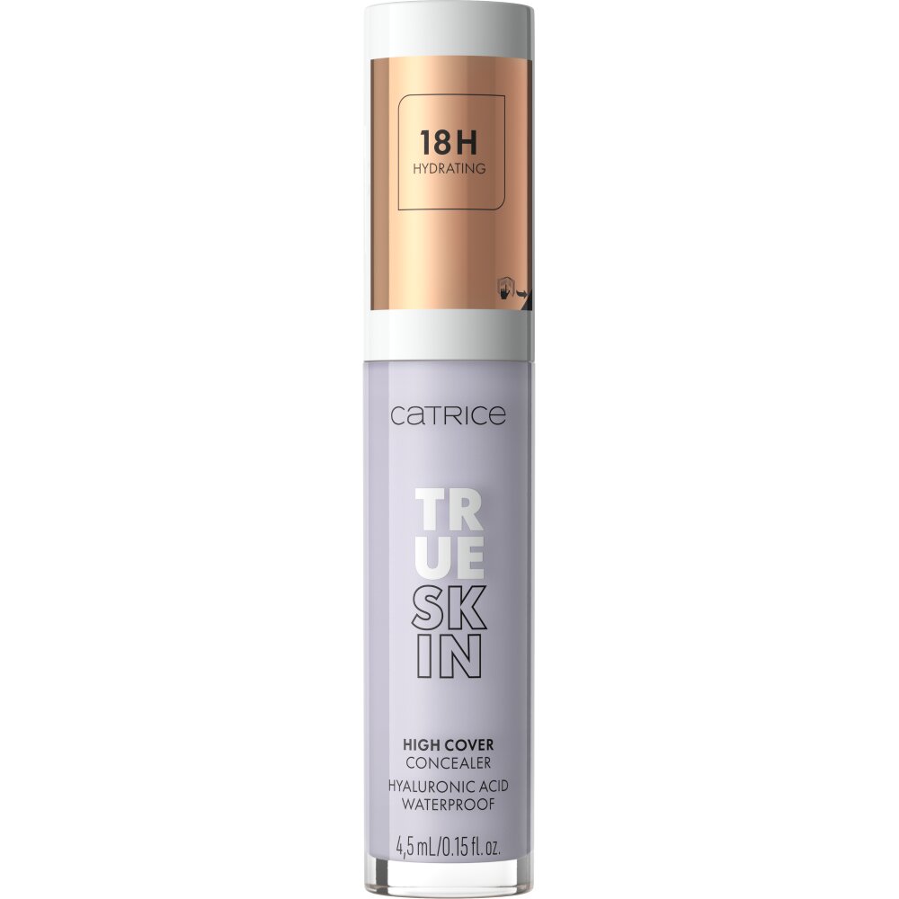 Catrice, True Skin, Hyaluronic Acid, Waterproof, High Coverage, Liquid Concealer, 400, CC Lavender, 4.5 ml