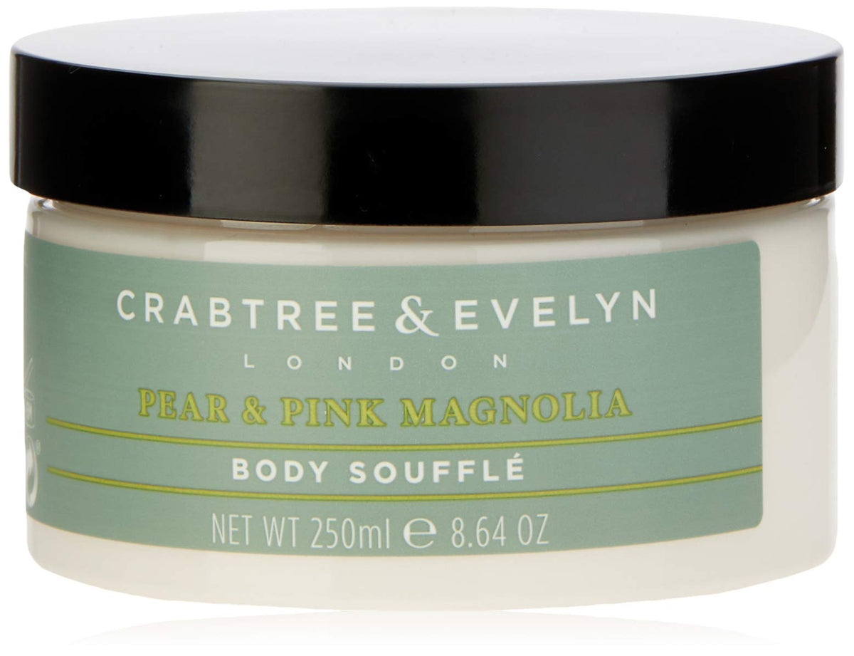 Crabtree & Evelyn, Birne & Pink Magnolia, Feuchtigkeitsspendendes Körper-Soufflé, 250 g
