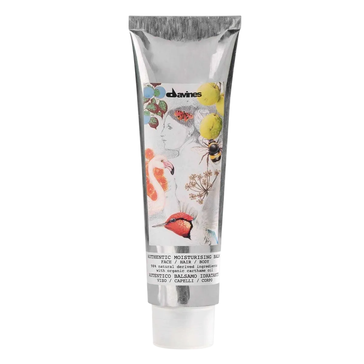 Davines, Authentic, Feuchtigkeitsspendender Balsam, für Gesicht, Körper & Haar, 150 ml