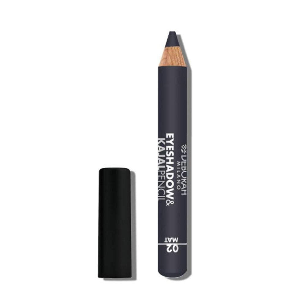 Deborah, Deborah, Blending, Matt, Lidschatten & Kajal-Eyeliner 2-in-1, 2, Grau, 2 g