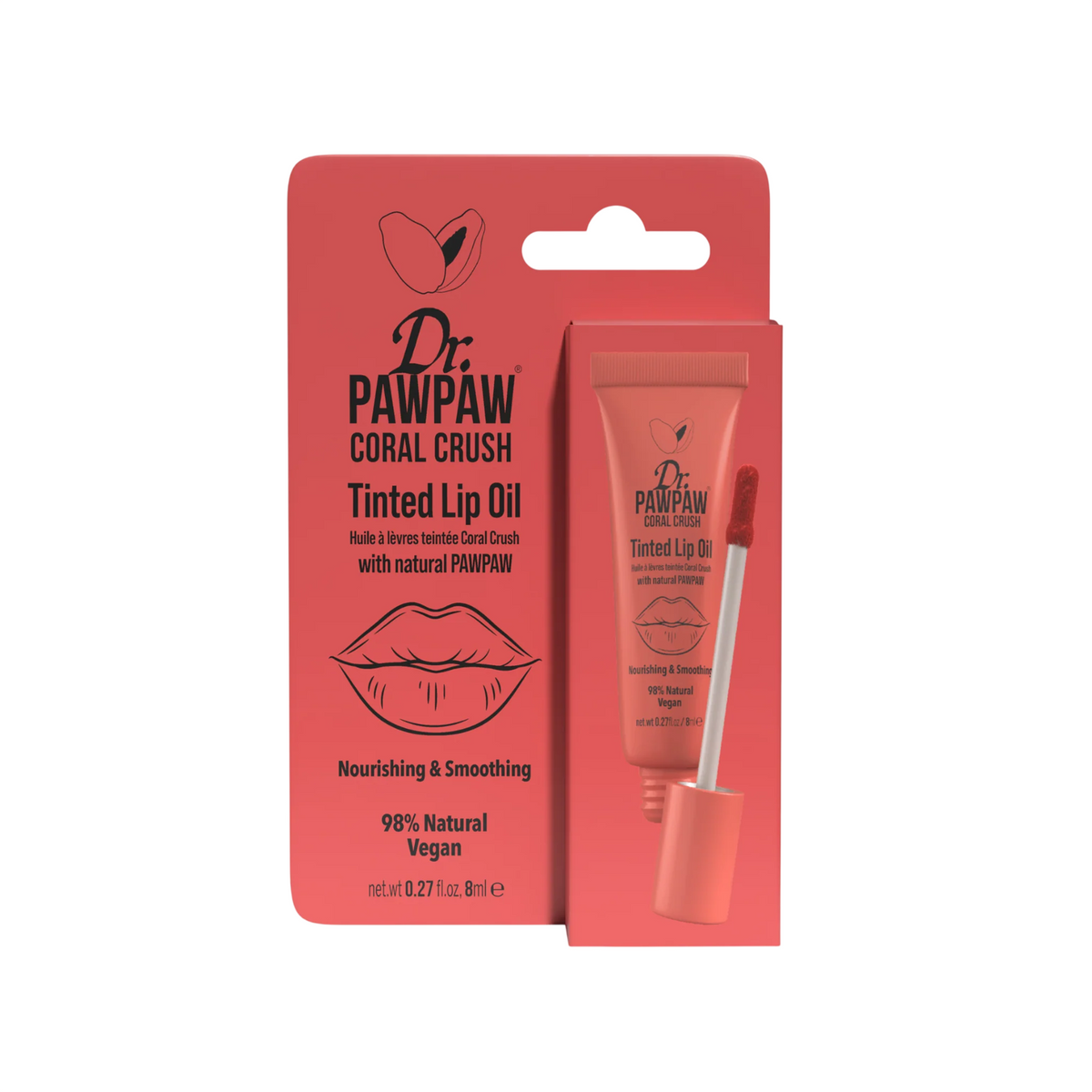Dr. PawPaw, Dr. PawPaw, Feuchtigkeitsspendendes & aufhellendes Lippenöl, Coral Crush, 8 ml