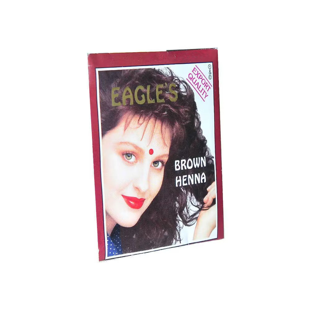 Set, Eagles, Henna Hair Color, Permanent Hair Dye, Brown, 6 pcs, 10 g