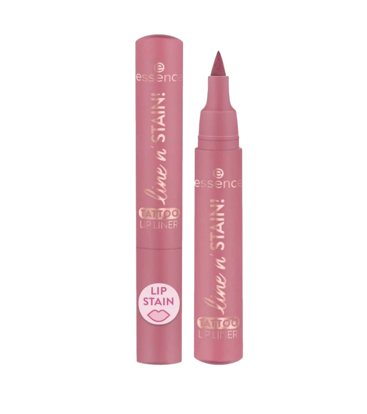 Essence, Line n' Stain Tattoo, Lippenkonturenstift, 01, Everyone's Nude-Pink, 2,5 ml