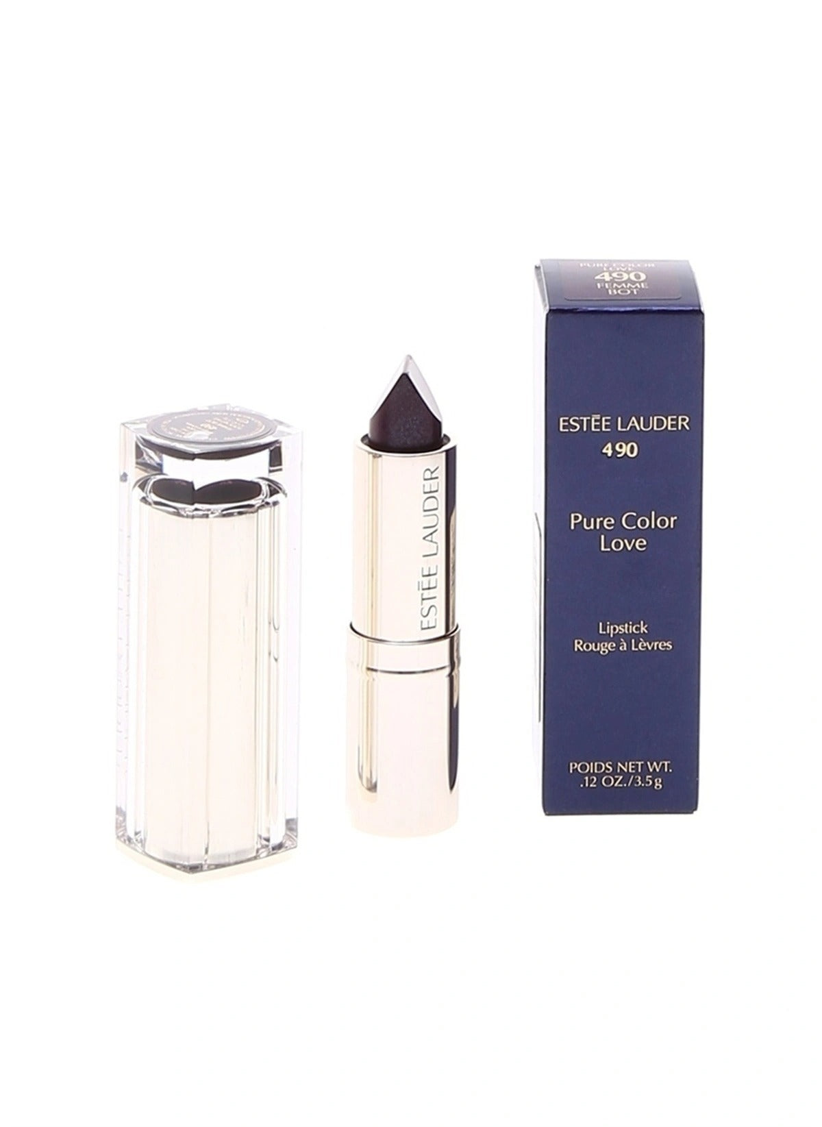 Estee Lauder, Pure Color Love, Cream Lipstick, 490, Femme Bot, 3.5 g