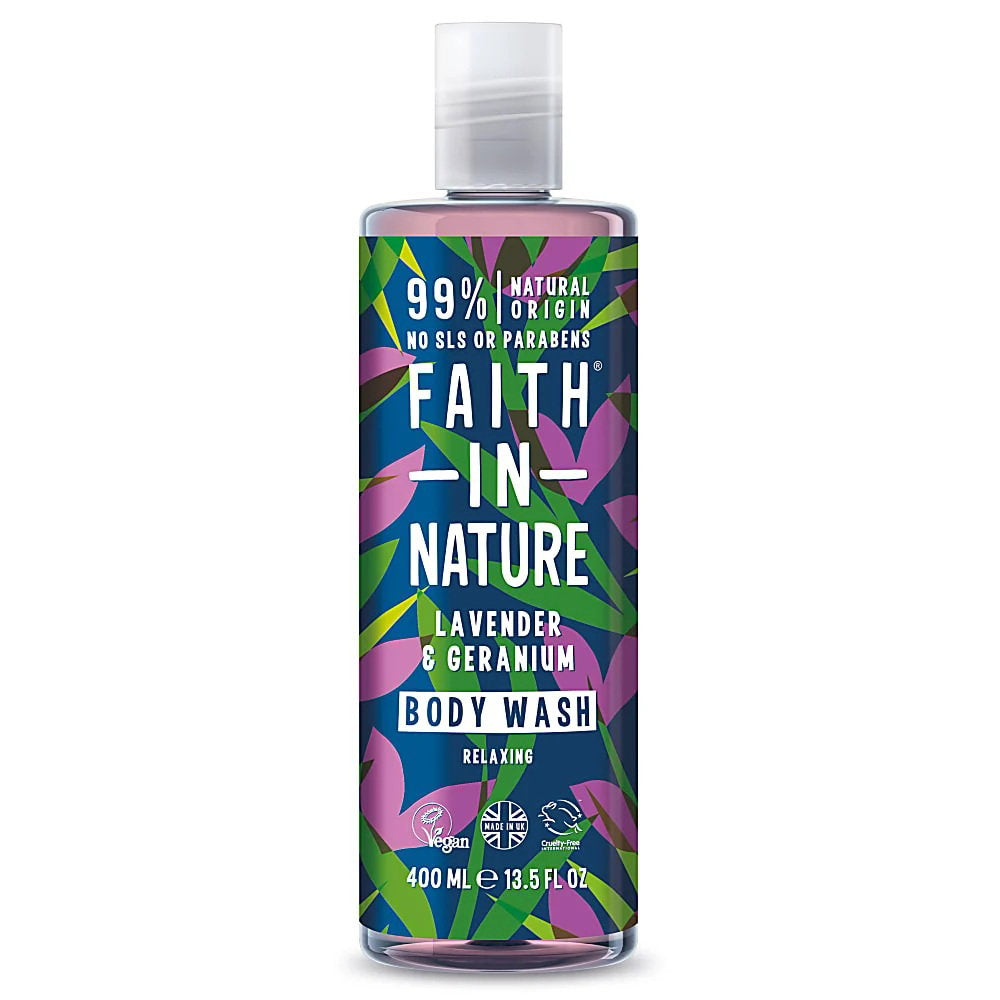 Faith In Nature, Lavendel & Geranie, reinigend & pflegend, Duschgel, 400 ml