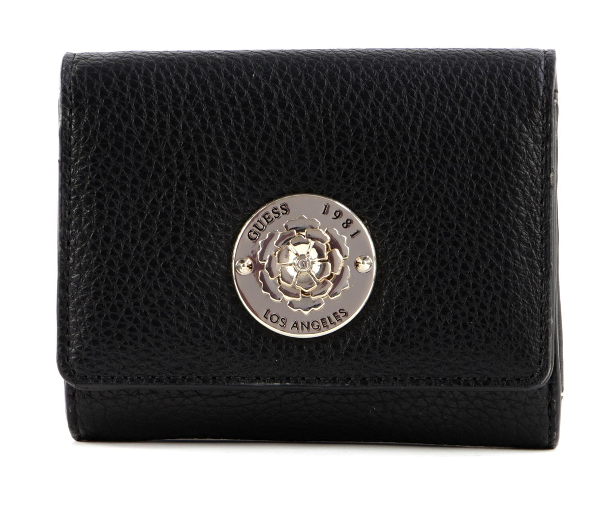 Guess, Belle, Textile Wallet, Small, Black, For Women