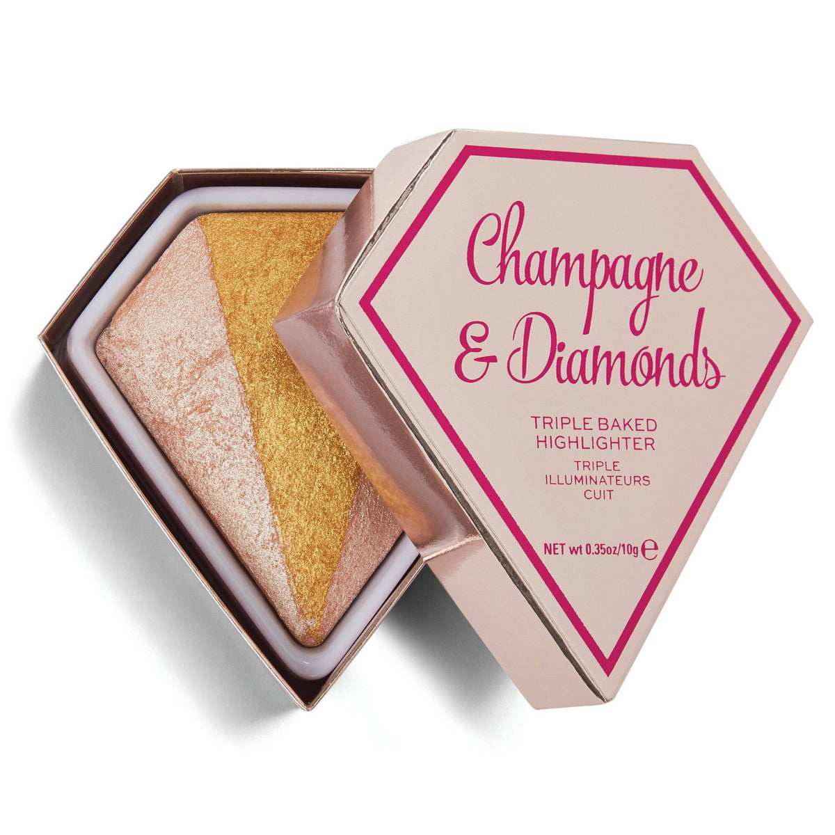 I Heart Revolution, Champagne & Diamonds, Highlighter Powder, Triple Baked, 10 g