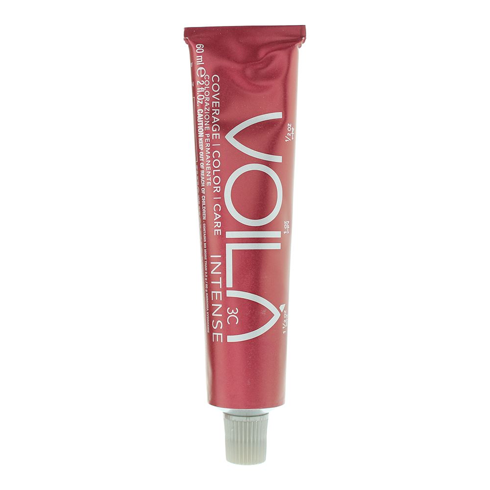 Intercosmo, Voila 3C Intense, Permanent Hair Dye, 4.53 Medium Mahogany Golden Brown, 60 ml