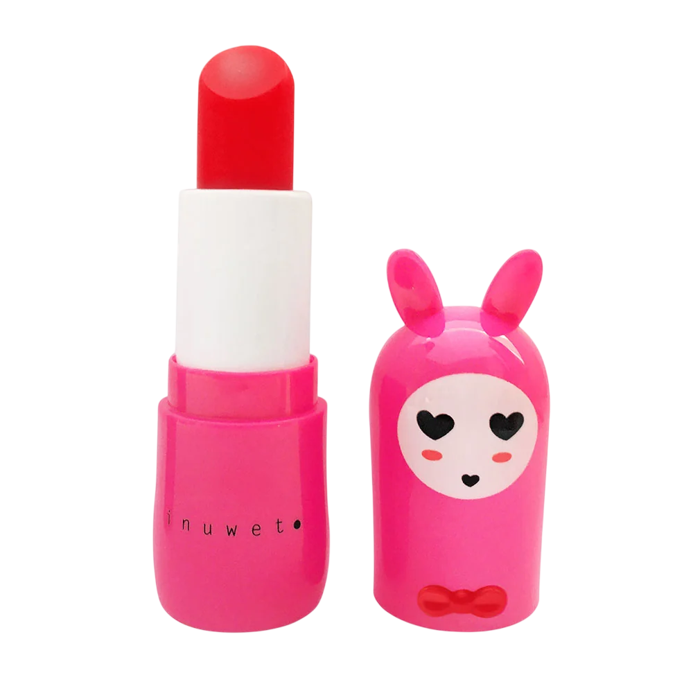 Inuwet, Lovely Bunny, Feuchtigkeitsspendender & pflegender Lippenbalsam, Fuchsia, 3,5 g