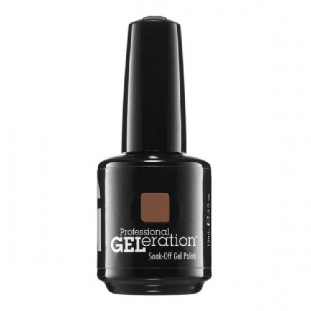 Jessica, GELeration Colours, Semi-Permanent Nail Polish, GEL-1176, Toasted Pecans, 15 ml