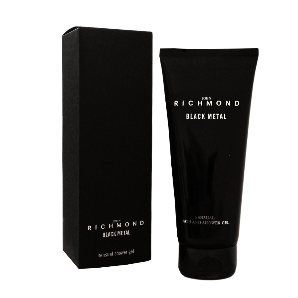 John Richmond, Black Metal, Natural, Reinigendes Duschgel, 200 ml