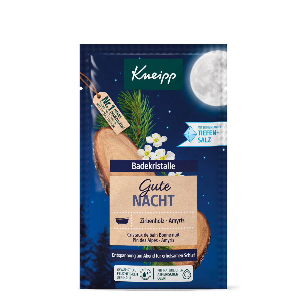 Kneipp, Gute Nacht, Entspannungs-Badesalz, 60 g