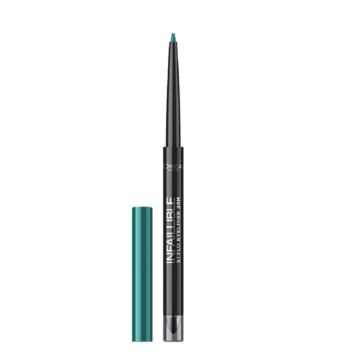 L'Oreal Paris, Infaillible 24H , Waterproof, Contour, Gel Pencil Eyeliner, 313, Irresistible Kaki, 10 g
